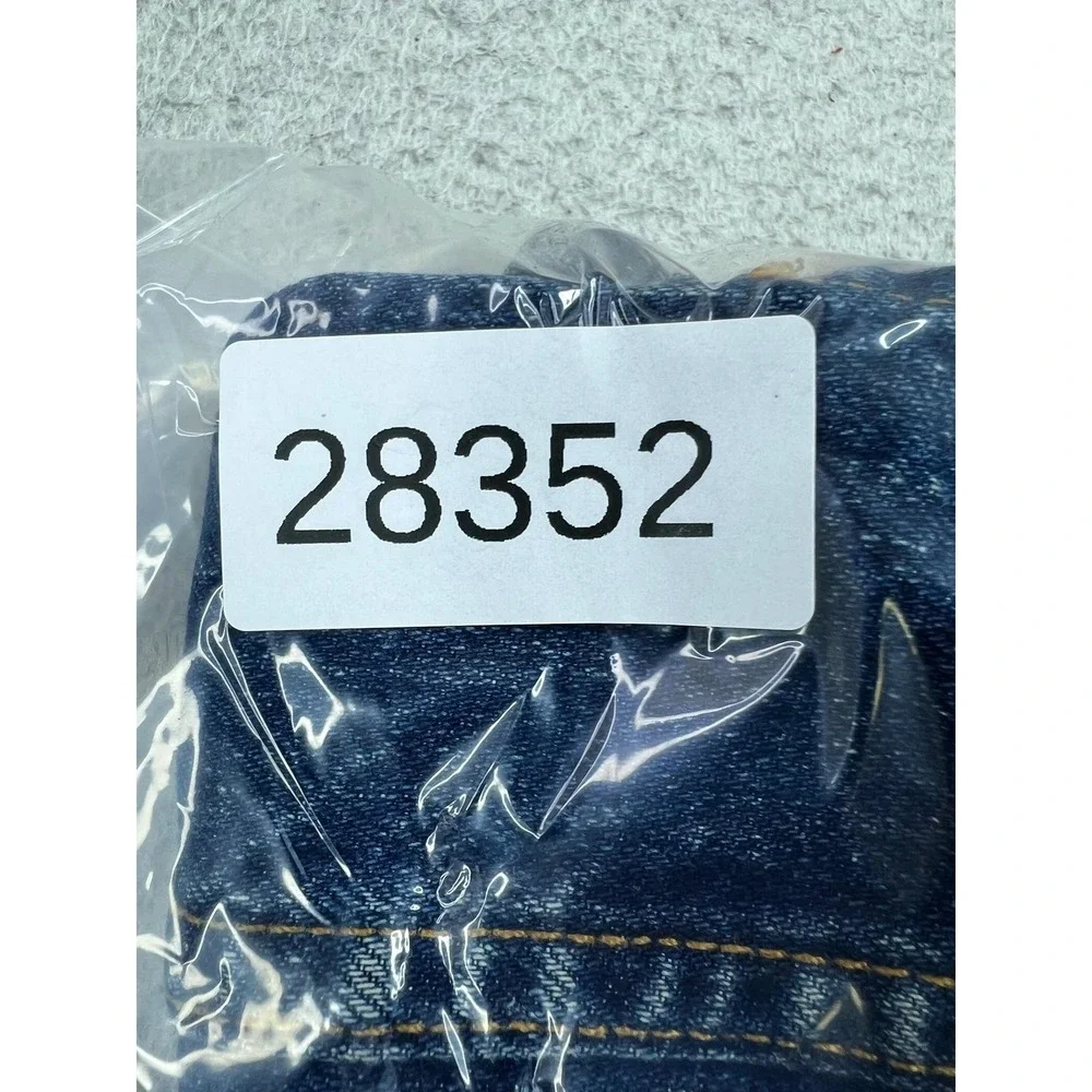 Levis Denim Jacket Youth Medium Blue Jean JR Trucker Button Front 7555CR 28352